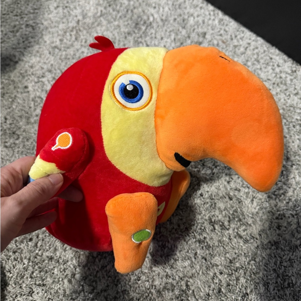Babyfirst TV VocabuLarry the Parrot Large Talking Plush